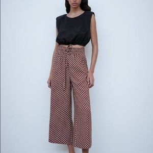 Zara flowy tied pants